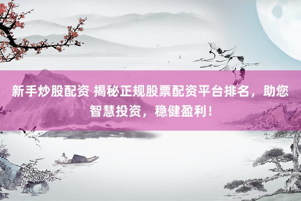 新手炒股配资 揭秘正规股票配资平台排名，助您智慧投资，稳健盈利！