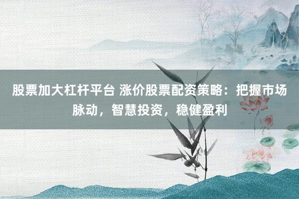 股票加大杠杆平台 涨价股票配资策略：把握市场脉动，智慧投资，稳健盈利