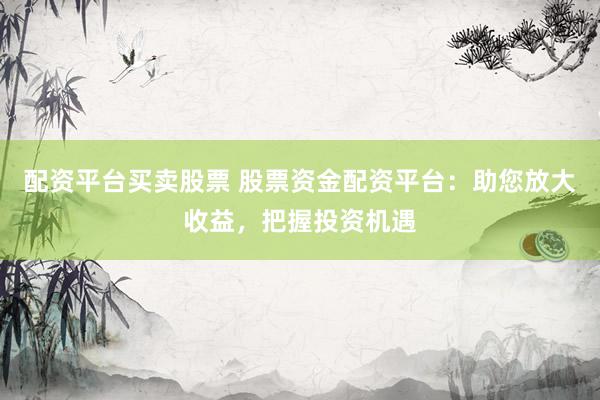 配资平台买卖股票 股票资金配资平台：助您放大收益，把握投资机遇